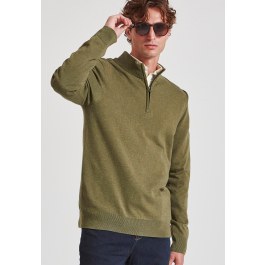 Ανδρικό half-zip πλεκτό πουλόβερ