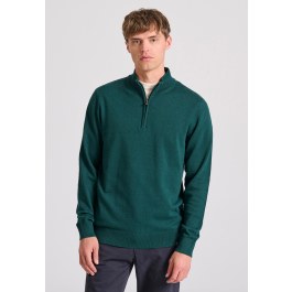 Ανδρικό half-zip πλεκτό πουλόβερ