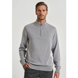 Ανδρικό half-zip πλεκτό πουλόβερ