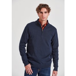 Ανδρικό half-zip πλεκτό πουλόβερ