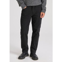 Loose tapered fit casual παντελόνι σε ζακάρ ύφανση