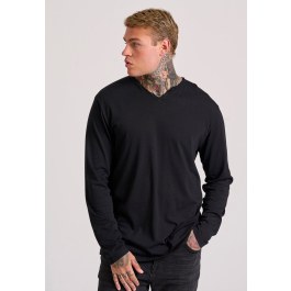 Relaxed fit t-shirt με λαιμό henley