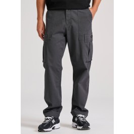 Loose fit cargo παντελόνι σε micro ζακάρ ύφανση (dobby)