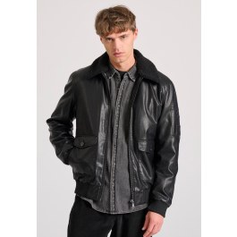 Bomber jacket από οικολογικό δέρμα (PU)