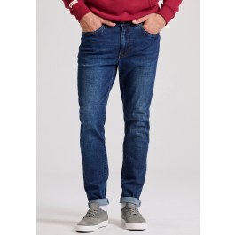 Hemp blend slim fit jeans