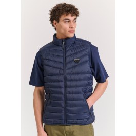 Ανδρικό αμάνικο καπιτονέ μπουφάν