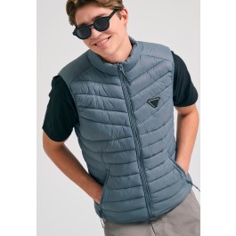 Ανδρικό αμάνικο καπιτονέ μπουφάν