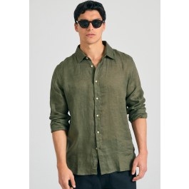 Garment dyed λινό πουκάμισο - The essentials