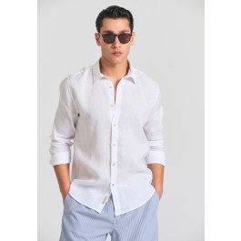 Garment dyed λινό πουκάμισο - The essentials