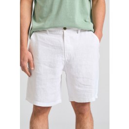 Ανδρική comfort fit λινή βερμούδα