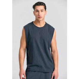 Αμάνικη μπλούζα με raw edges