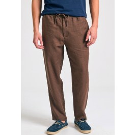Ανδρικό comfort fit λινό chino παντελόνι