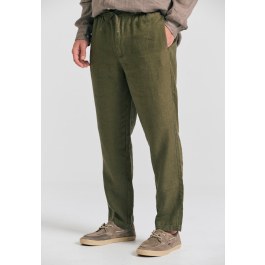 Ανδρικό comfort fit λινό chino παντελόνι