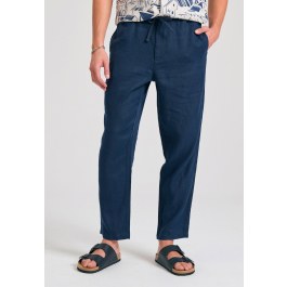 Ανδρικό comfort fit λινό chino παντελόνι