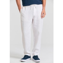 Ανδρικό comfort fit λινό chino παντελόνι