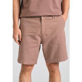 Loose fit linen blend chino shorts