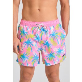 Men's swim shorts with exotic print