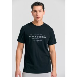 T-shirt με embossed τύπωμα από οργανικό βαμβάκι