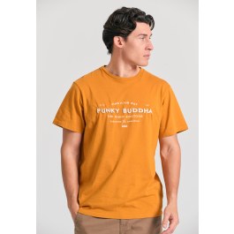 T-shirt με embossed τύπωμα από οργανικό βαμβάκι