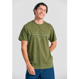 T-shirt με embossed τύπωμα από οργανικό βαμβάκι