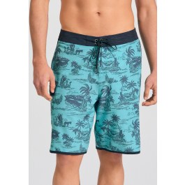 Men's boardshorts with exotic print