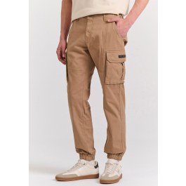 Men's cargo pants with cuffed hem