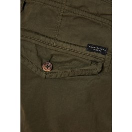 Men's cargo pants with cuffed hem