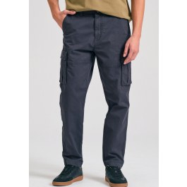 Tapered fit cargo παντελόνι σε ζακάρ ύφανση