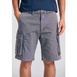 Loose fit garment dyed cargo βερμούδα