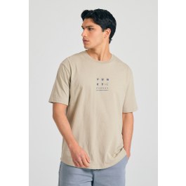 Relaxed t-shirt με text artwork τύπωμα στην πλάτη