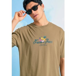 Relaxed fit t-shirt με τύπωμα στην πλάτη