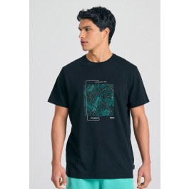 T-shirt with abstract frame print