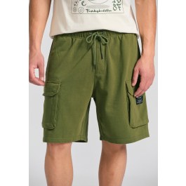 Loose tapered fit αθλητική cargo βερμούδα