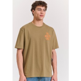 Relaxed fit t-shirt με graphic print στην πλάτη