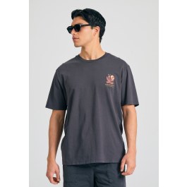 Relaxed t-shirt από οργανικό βαμβάκι με abstract τύπωμα