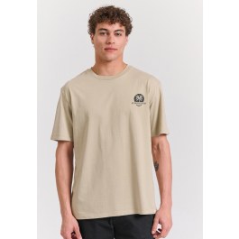 Organic cotton relaxed t-shirt με text artwork τύπωμα