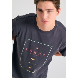 Organic cotton t-shirt με minimal branded τύπωμα