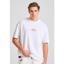 Oversized t-shirt με text artwork τύπωμα στην πλάτη