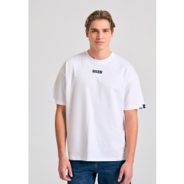 Oversized t-shirt with text artwork print on the back