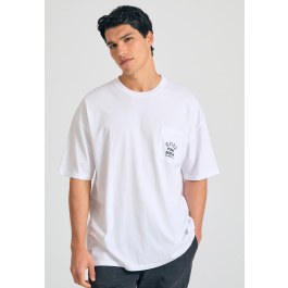 Oversized t-shirt με γραφικό τύπωμα στην πλάτη