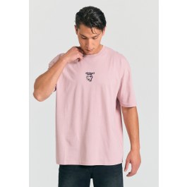 Oversized t-shirt με abstract τύπωμα στην πλάτη