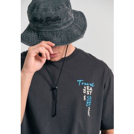 Relaxed fit με graphic τύπωμα στην πλάτη