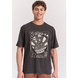 Relaxed fit t-shirt με frame τύπωμα