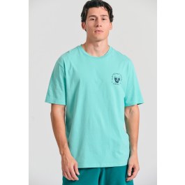 Relaxed fit t-shirt με τύπωμα στην πλάτη