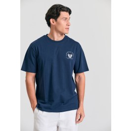 Relaxed fit t-shirt με τύπωμα στην πλάτη