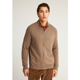 Ανδρική πλεκτή ζακέτα με φερμουάρ