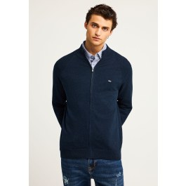 Ανδρική πλεκτή ζακέτα με φερμουάρ