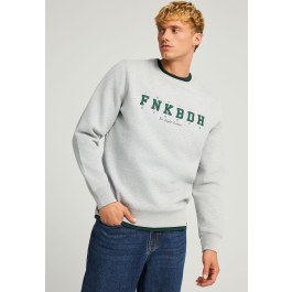 Relaxed fit φούτερ με κέντημα στο στήθος