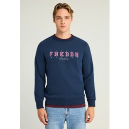 Relaxed fit φούτερ με κέντημα στο στήθος