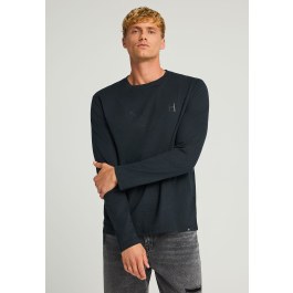 Μακρυμάνικο T-shirt με Funky Buddha τύπωμα στο στήθος